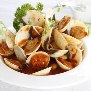 Frozen Cooked Whole Clams with Sweet Chili Sauce
